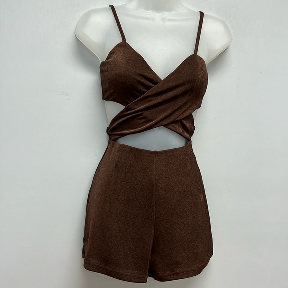 Princess Polly Pants - Princess Polly HAWTHORNE Romper - Brown Size 4